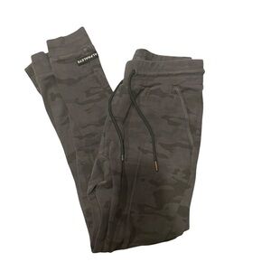 Alphalete Camo Joggers Size Medium Grey Black Athletic Gym Sweatpants